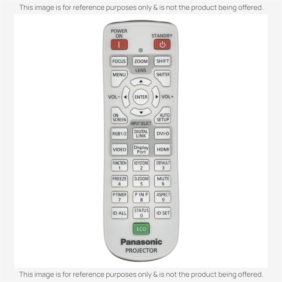Panasonic N2QAYA000105 Projector Remote Control