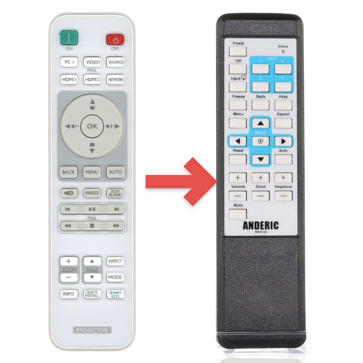 BenQ 1051D-2567 Projector Remote Control