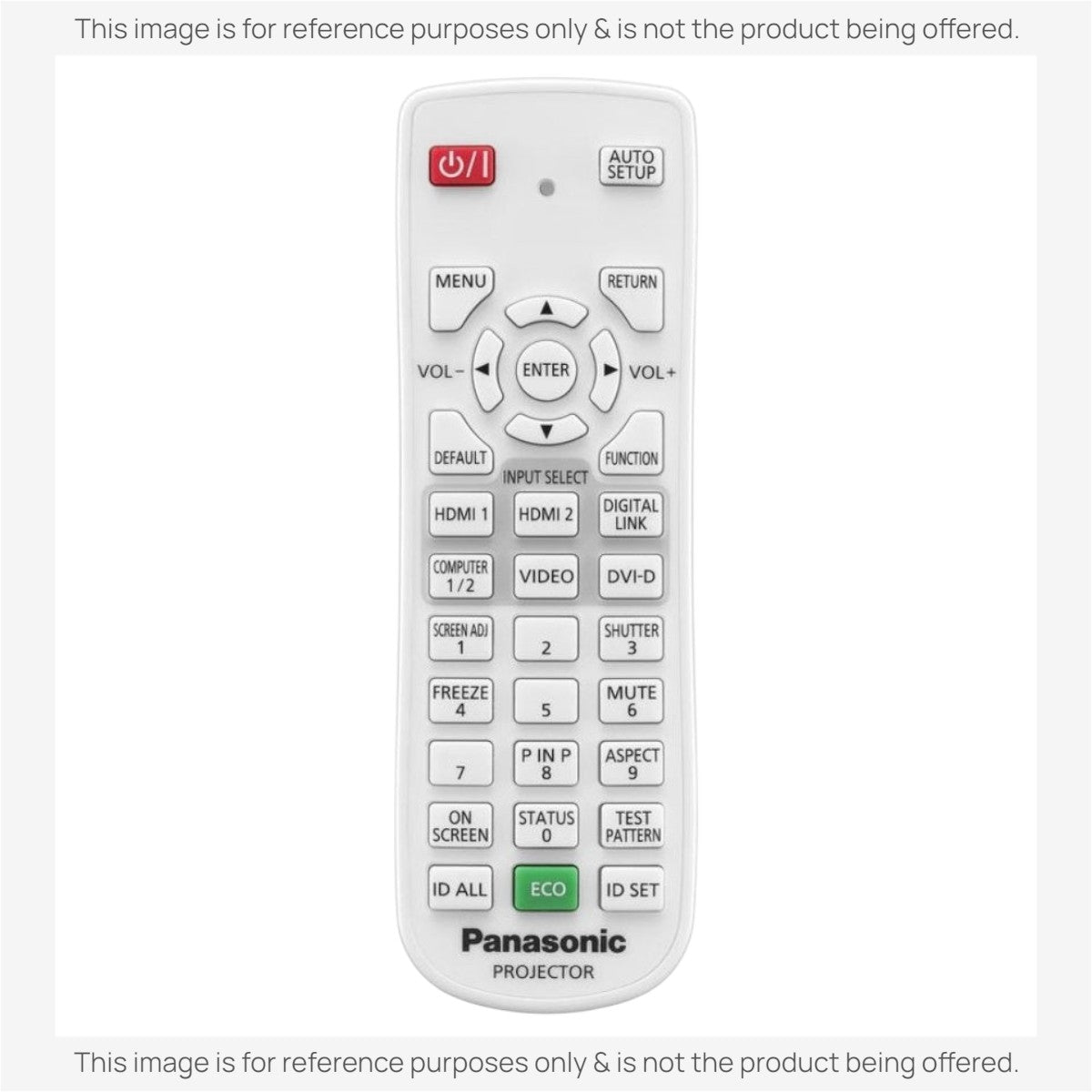 Panasonic N2QAYA000126 Projector Remote Control