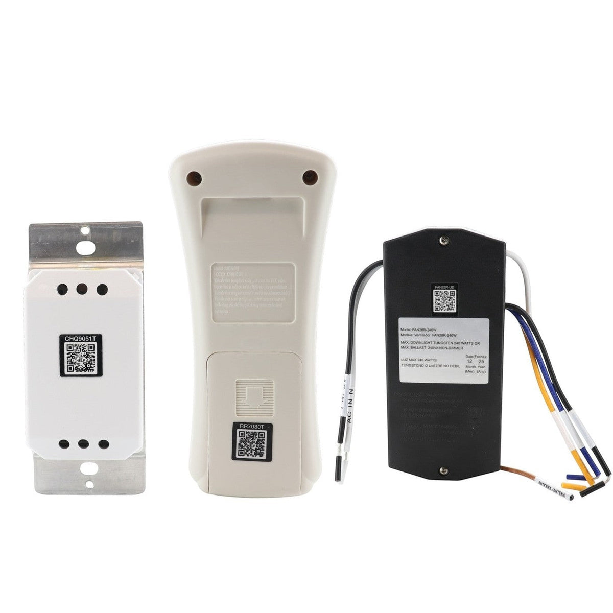Craftmade UC7224T/CHQ7224T WIRED Ceiling Fan Remote Control