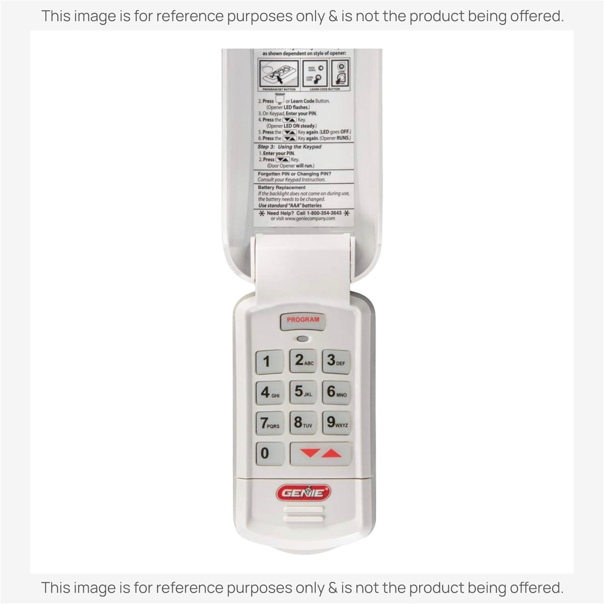 Genie GK-R Intellicode Keypad Garage Door Opener Remote Control
