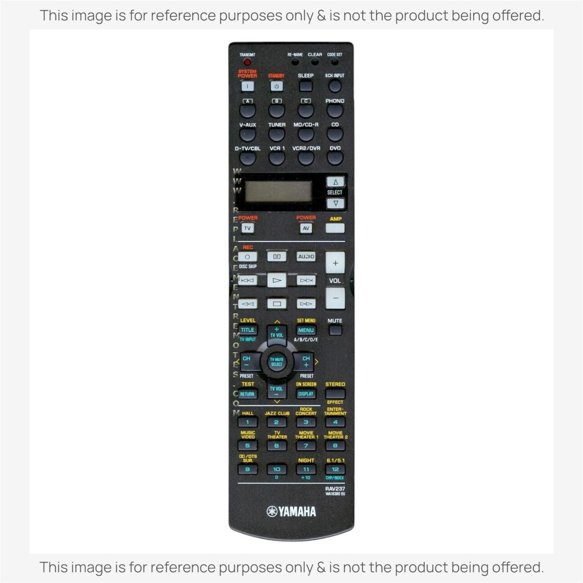 Yamaha RAV237 Receiver Remote Control
