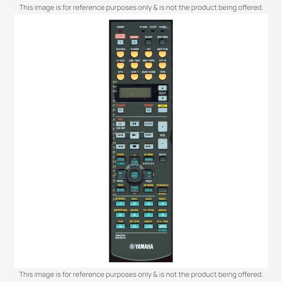 Yamaha RAV238 Receiver Remote Control