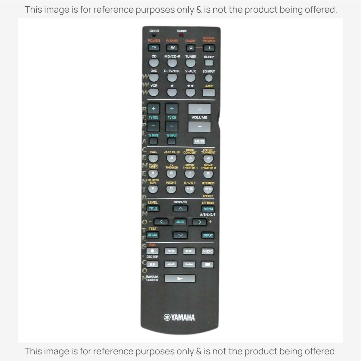 Yamaha RAV246 Receiver Remote Control
