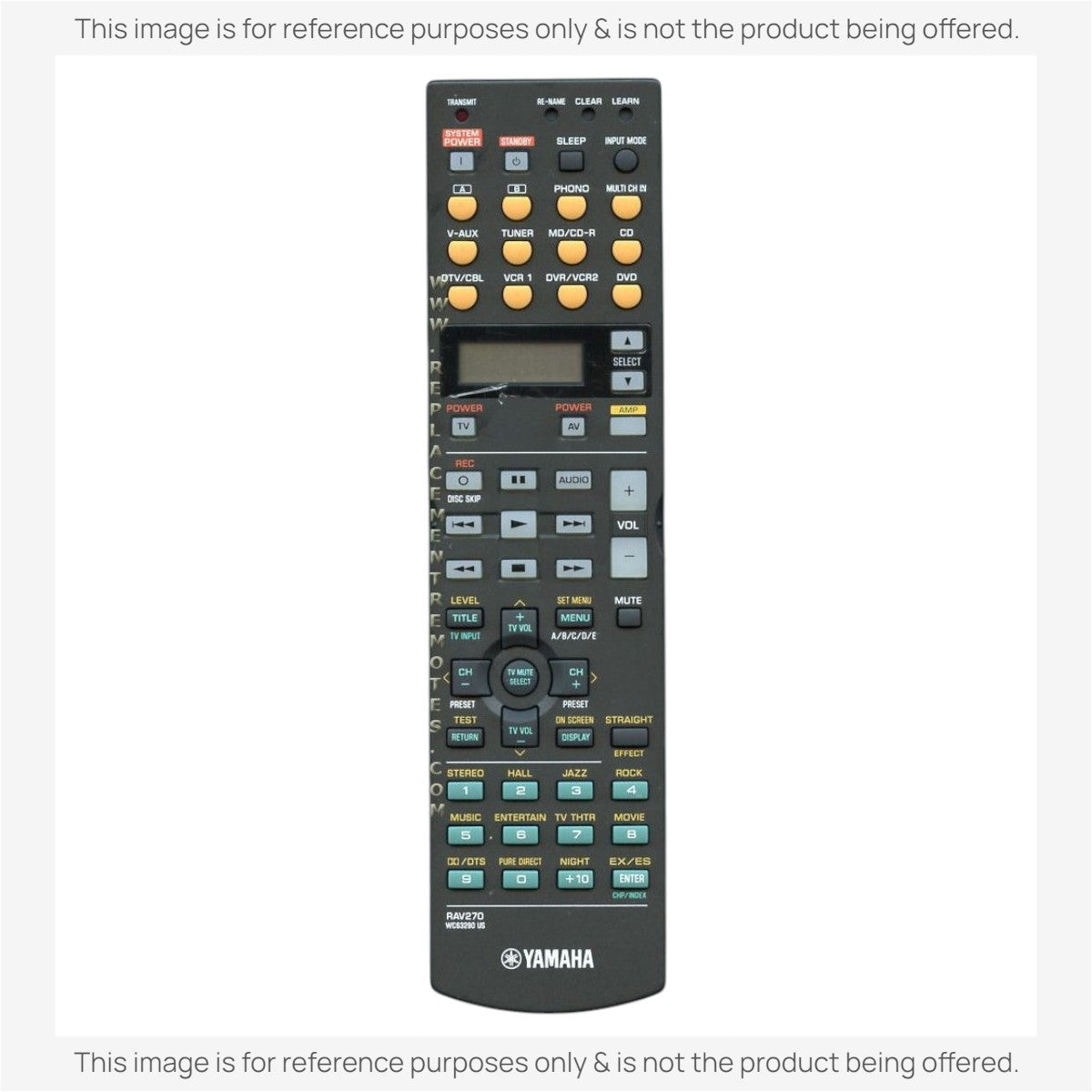 Yamaha RAV270 Receiver Remote Control