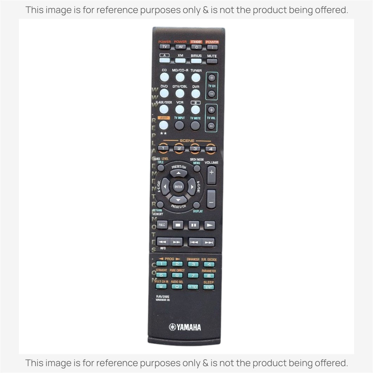 Yamaha RAV285 Receiver Remote Control