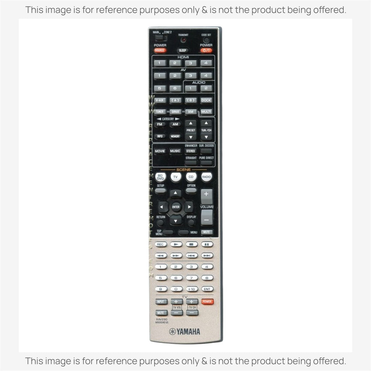 Yamaha RAV290 Receiver Remote Control