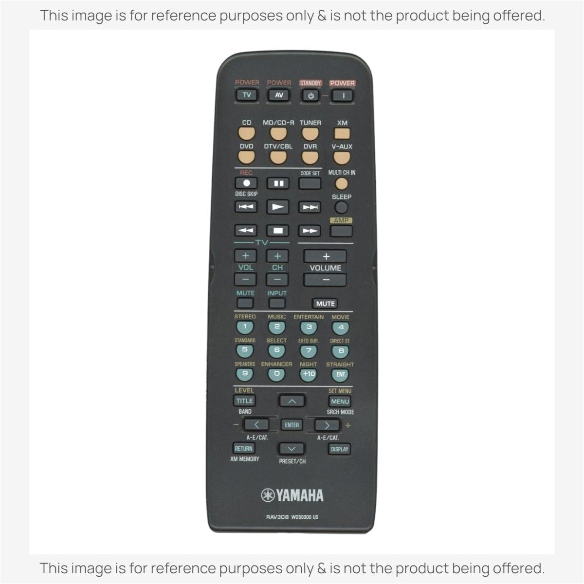 Yamaha RAV308 Receiver Remote Control