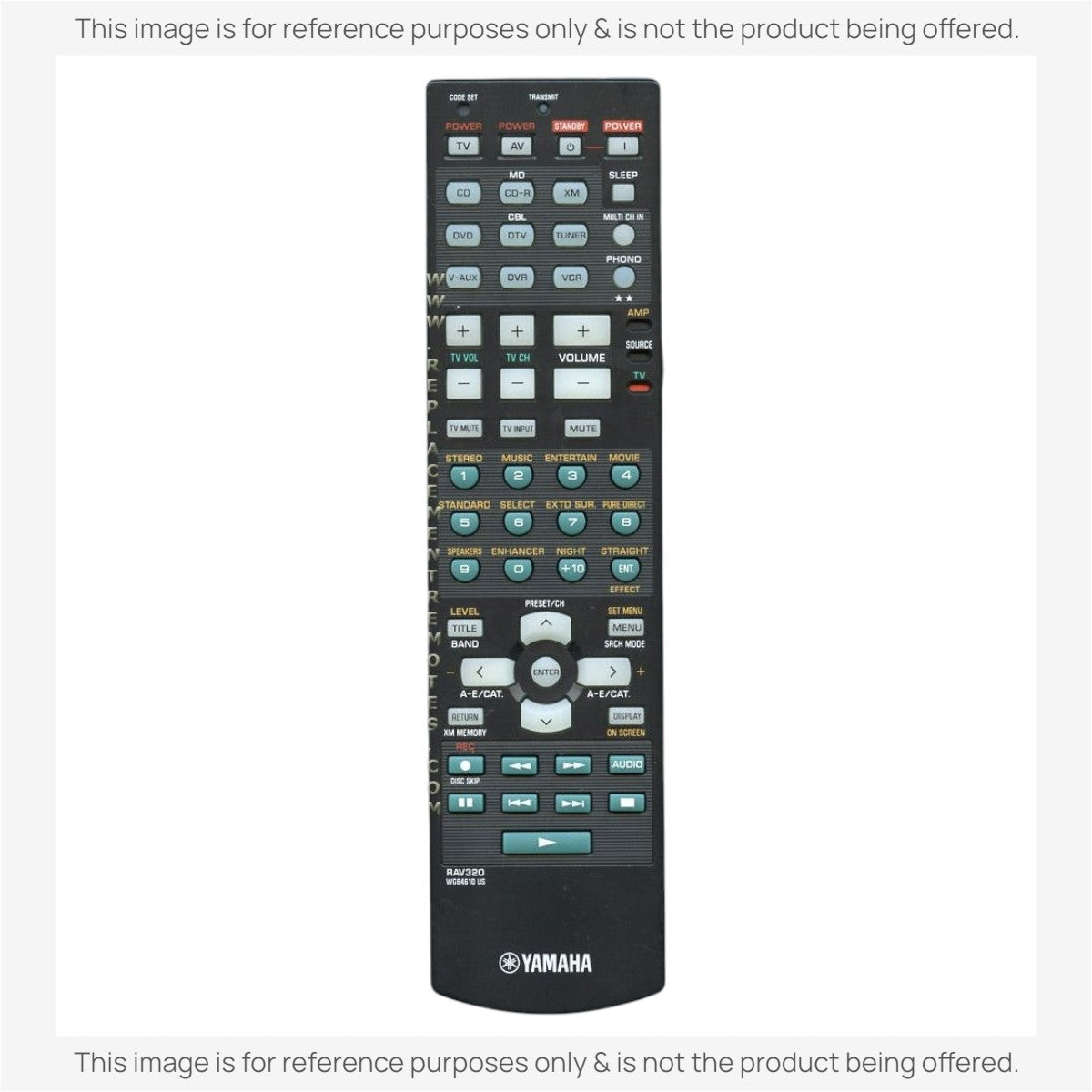 Yamaha RAV320 Receiver Remote Control