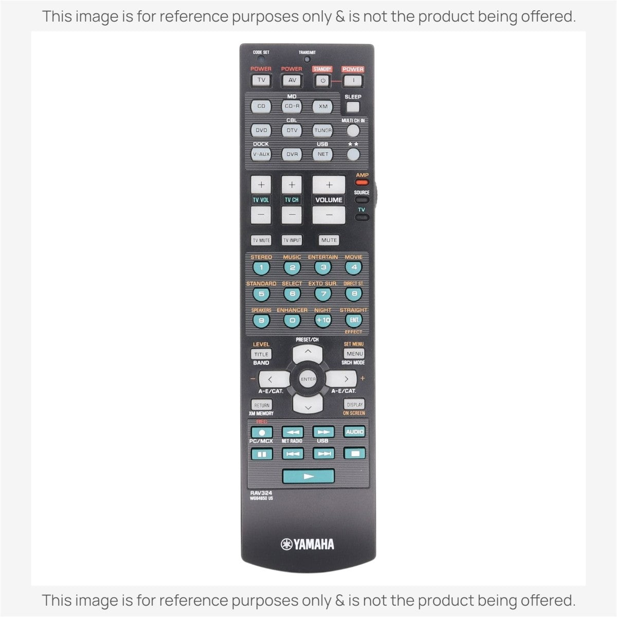 Yamaha RAV324 A/V Receiver Remote Control | HTR-N5060 - WG646500