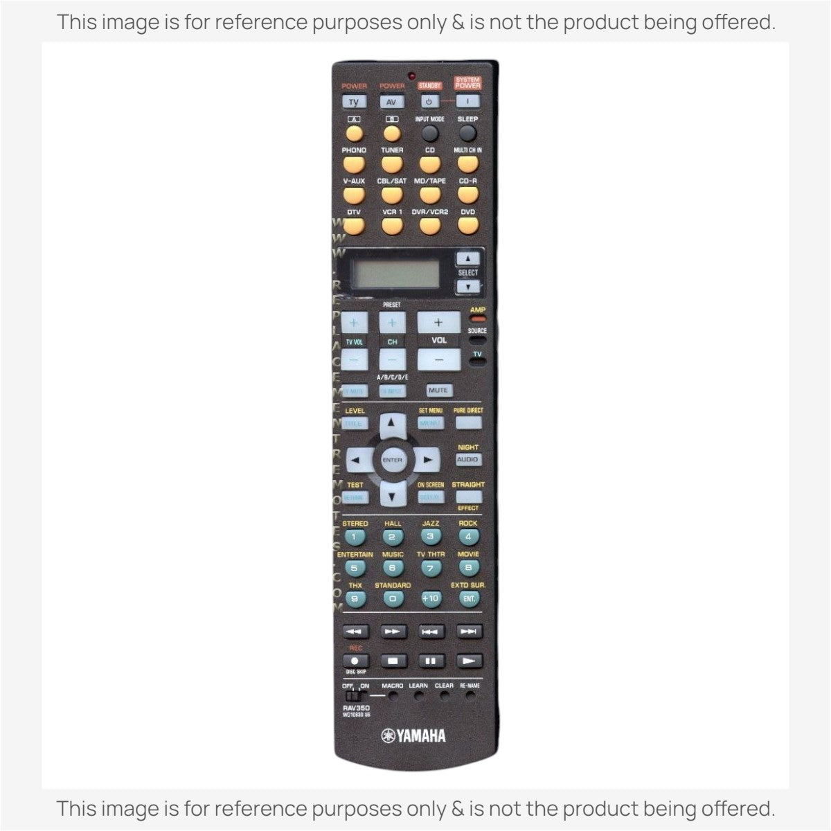 Yamaha RAV350 Receiver Remote Control