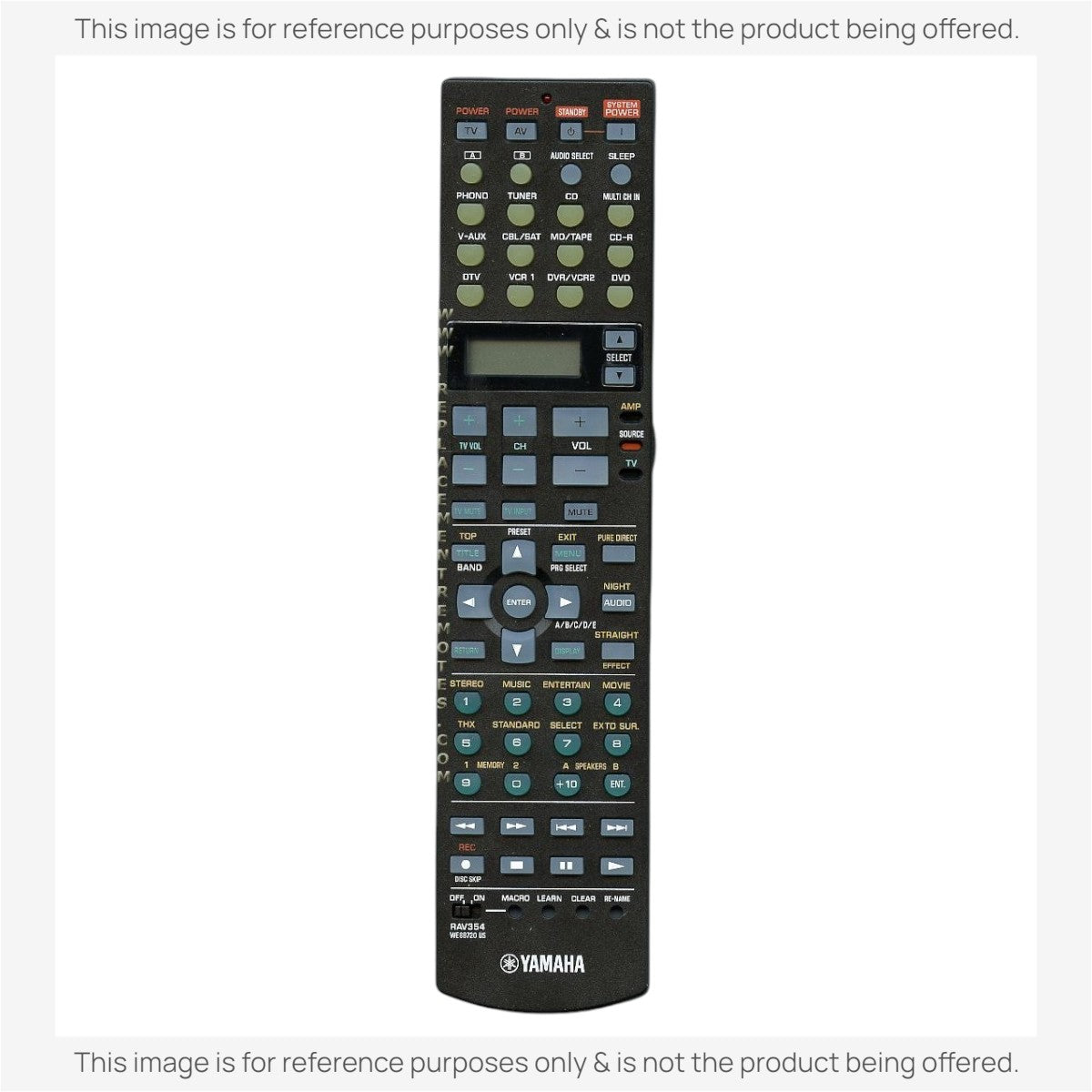 Yamaha RAV354 Receiver Remote Control