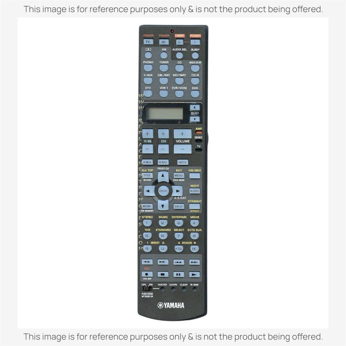 Yamaha RAV358 Receiver Remote Control