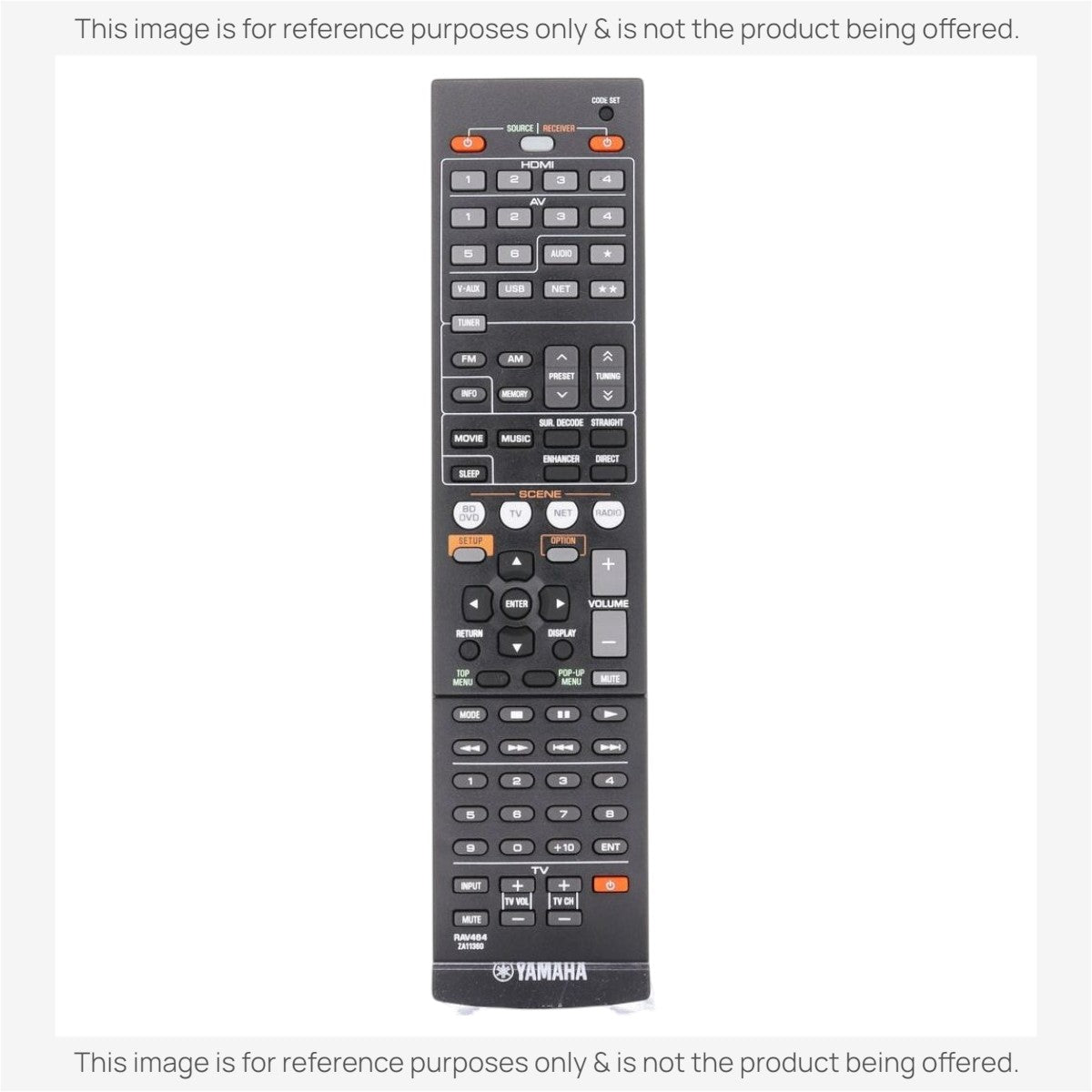 Yamaha RAV464 Receiver Remote Control