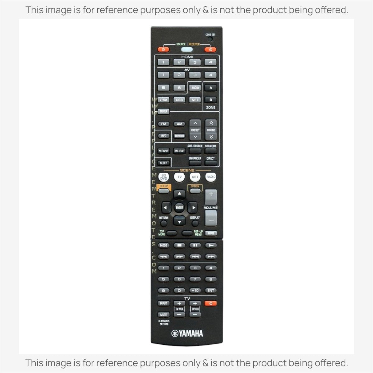 Yamaha RAV465 Receiver Remote Control