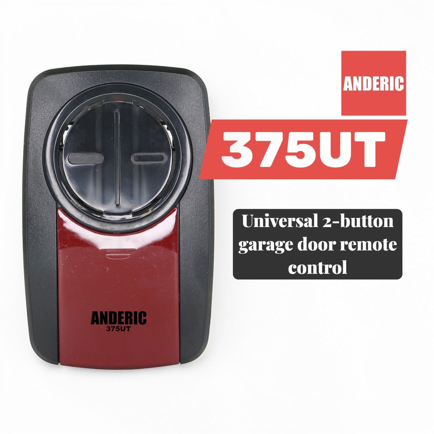 Anderic 375UT Universal 2-Button Garage Door Opener Remote Control for LiftMaster, Chamberlain, Genie, Craftsman, Linear, and Wayne Dalton