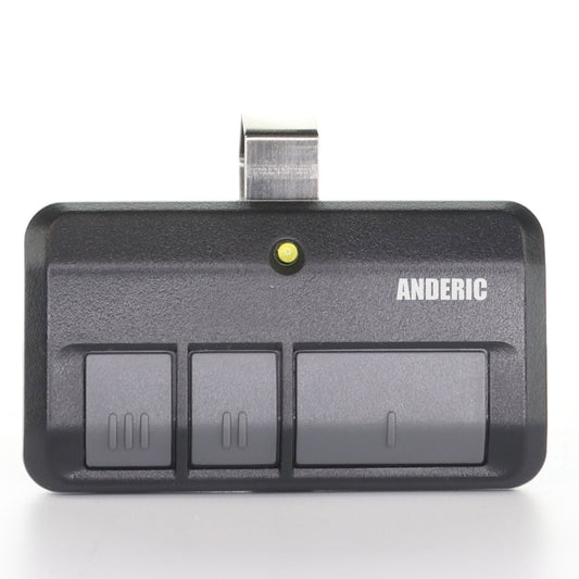 Anderic 893LM 953ESTD Replacement Three Button Garage Door Opener Remote Control for Chamberlain, Liftmaster, and Craftsman with Yellow Learn Button
