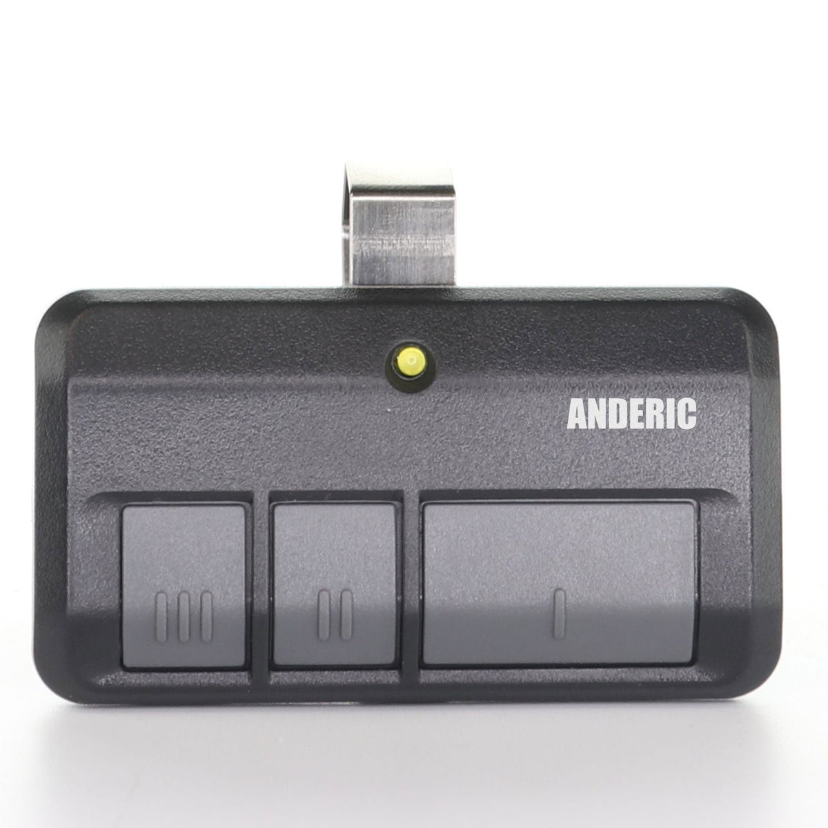 Anderic 893LM 953ESTD Replacement Three Button Garage Door Opener Remote Control for Chamberlain, Liftmaster, and Craftsman with Yellow Learn Button
