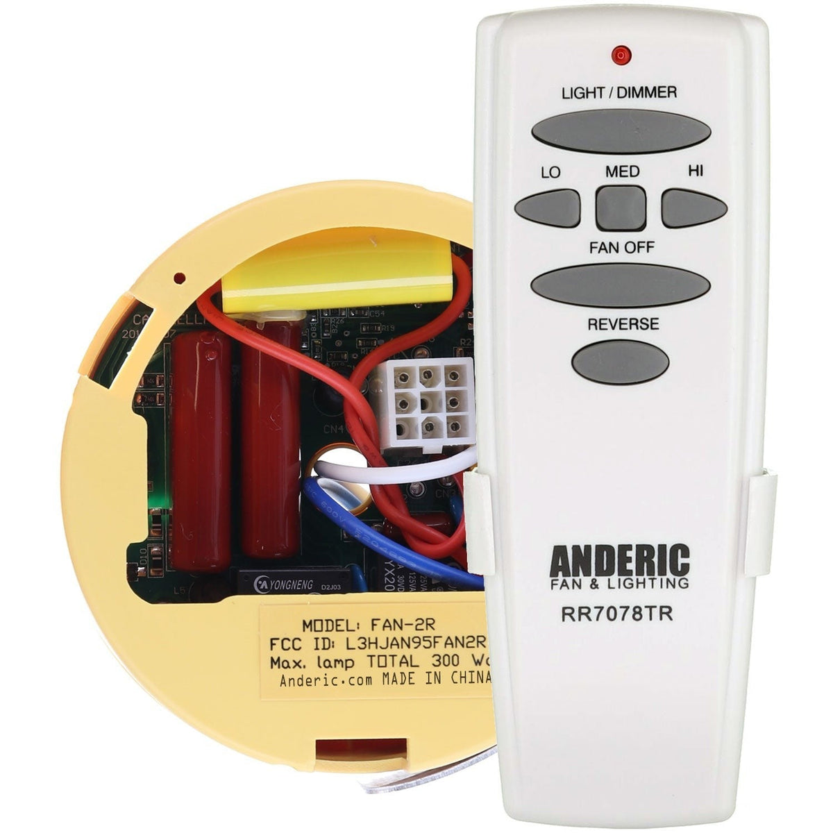Hunter UC7848T/UC7042T IN2TX01 Ceiling Fan Remote Control