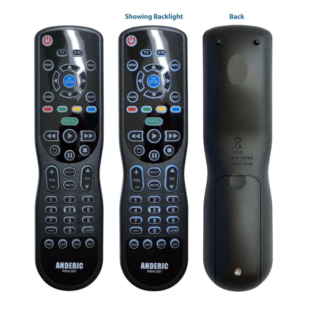Anderic RRHLG01 Universal Hospitality 1-Device Remote Control Preprogrammed to LG