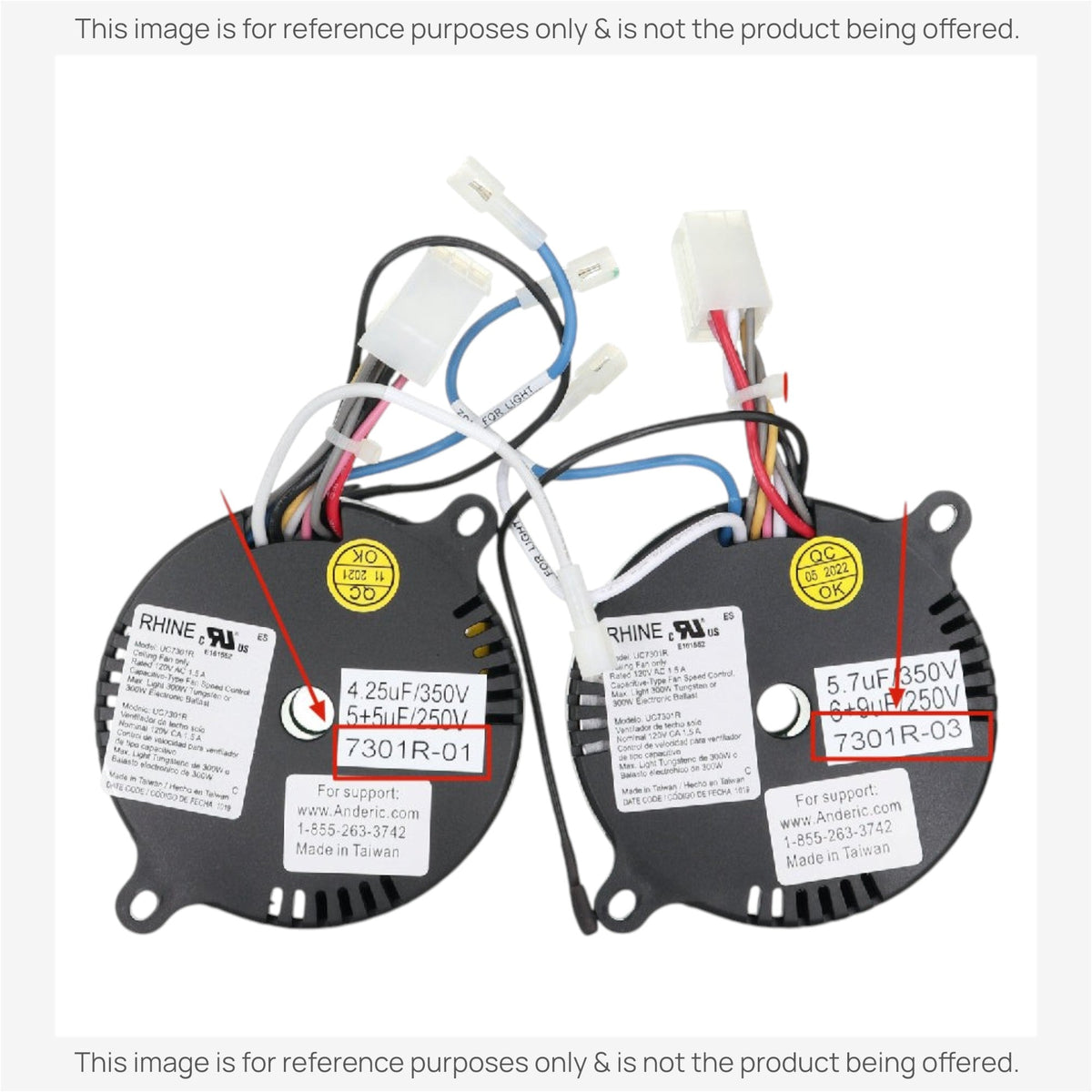 Anderic UC7301R-01 Replacement Ceiling Fan Receiver for Hampton Bay and Home Decorators Collection Altura