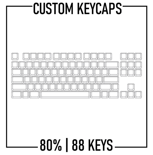 Ansi Design Studio - Mono 80% TKL Keyboard Custom PBT Keycap set ( ANSI )