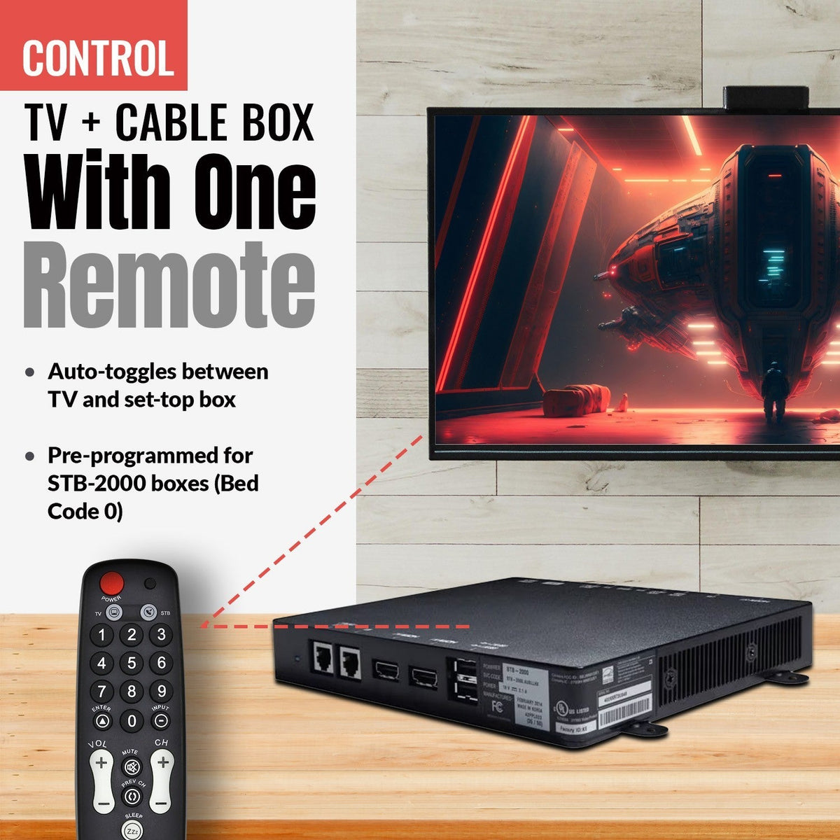 RCA STB7766C REMOTE Digital TV Tuner Converter Remote Control