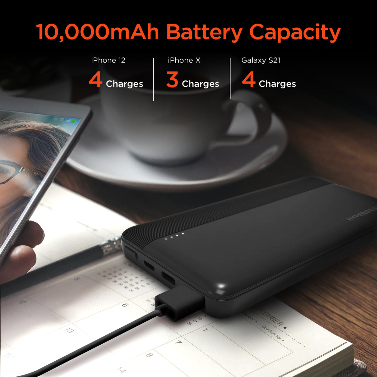 HyperGear 10000mAh 20W PD + USB Power Bank