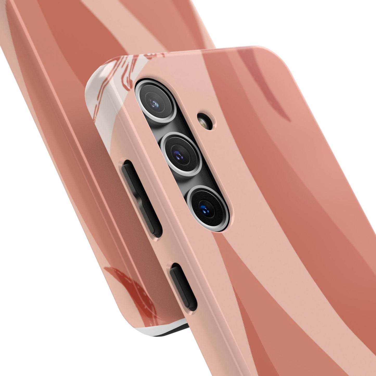 Samsung Tough Phone Case Blush Waves in Warm Earth Tones