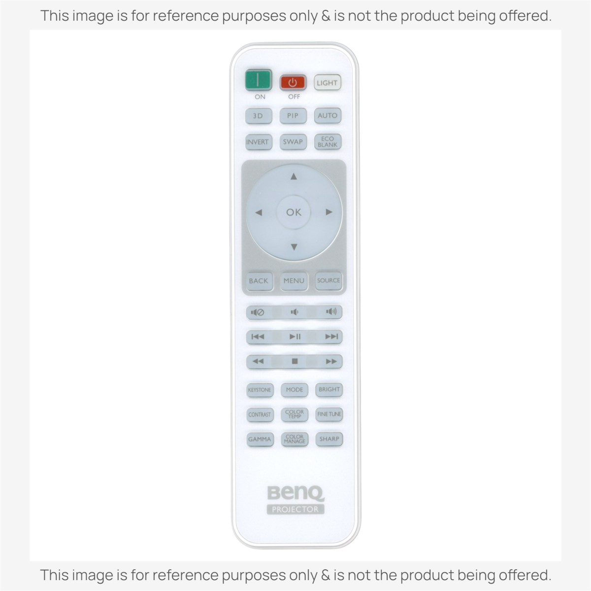 BenQ 1051B-2564 Backlit Projector Remote Control