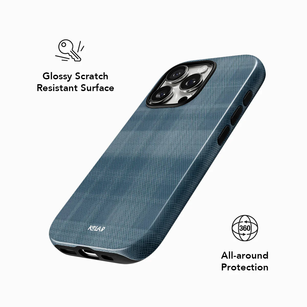 Denim | Blue Flannel Minimalist Phone Case