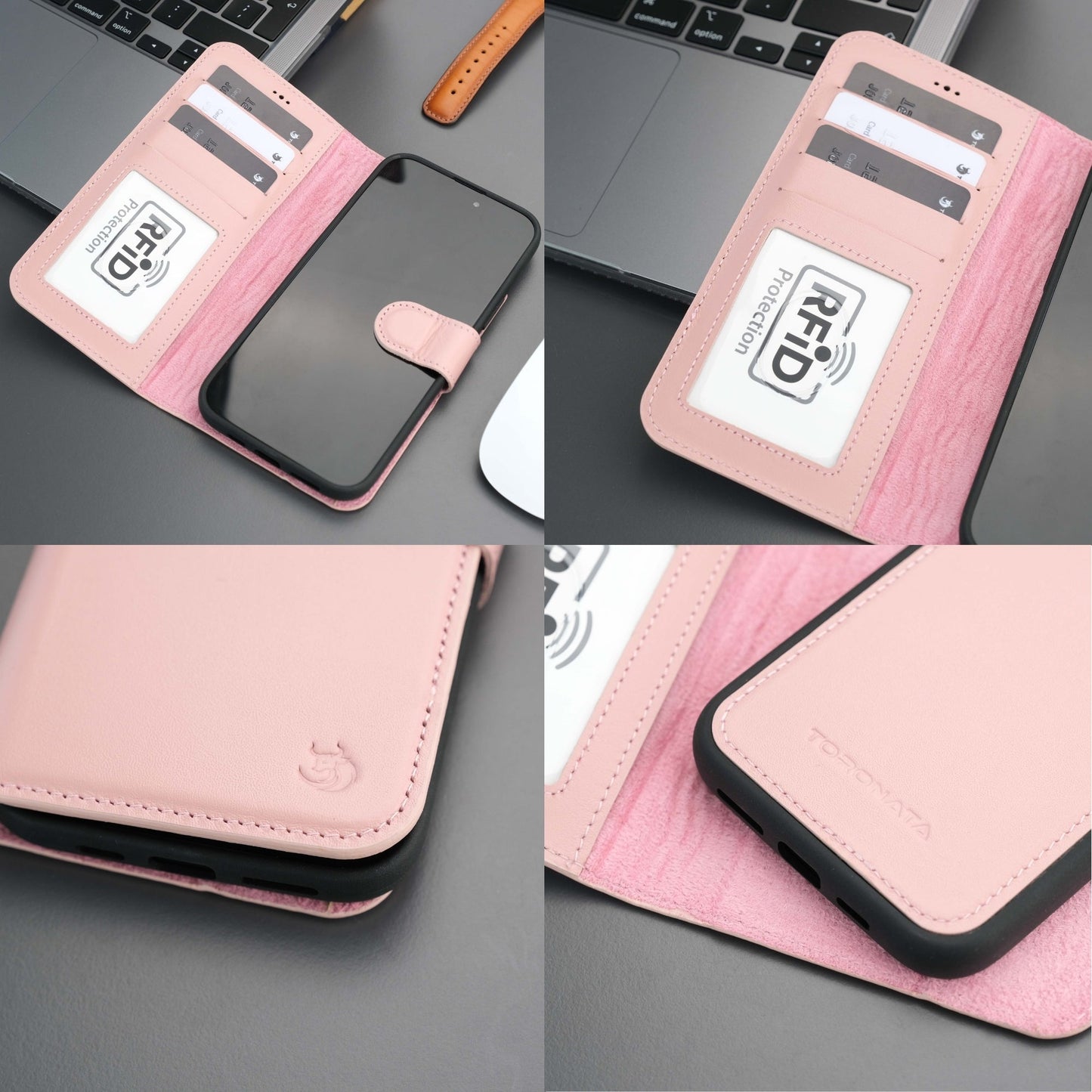 Casper iPhone 16 Wallet Case Leather MagSafe