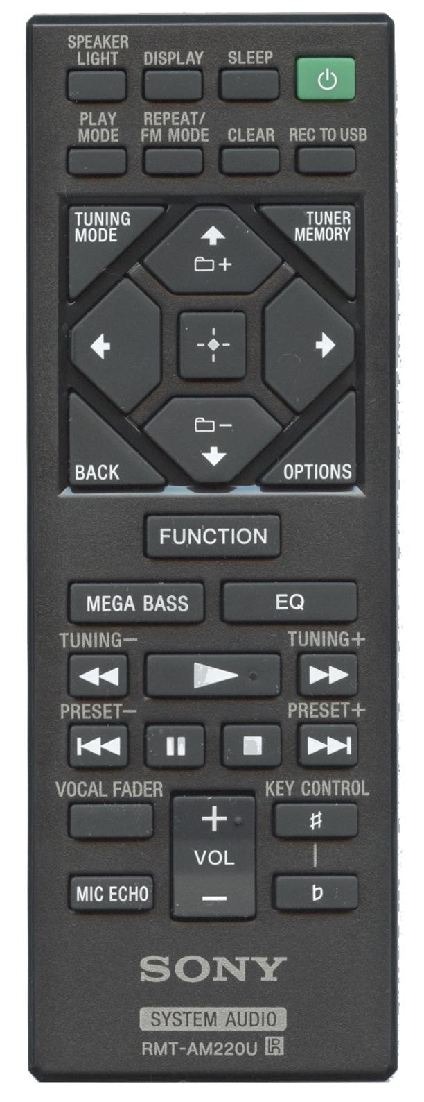 Dan's Originals RMT-AM220U Home Audio System Remote Control for Sony - 149317111 - RMTAM220U