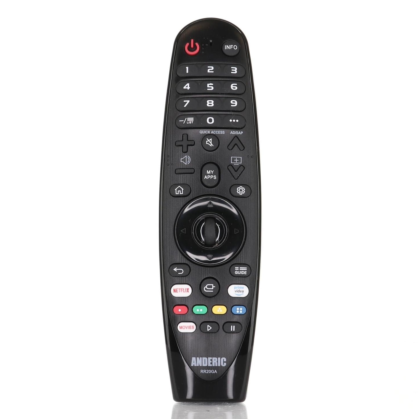 Anderic RR20GA Replacement Magic Remote Control for all LG Smart TVs | No Voice/Mouse Function | AN-MR20GA, AN-MR19BA, AN-MR18BA