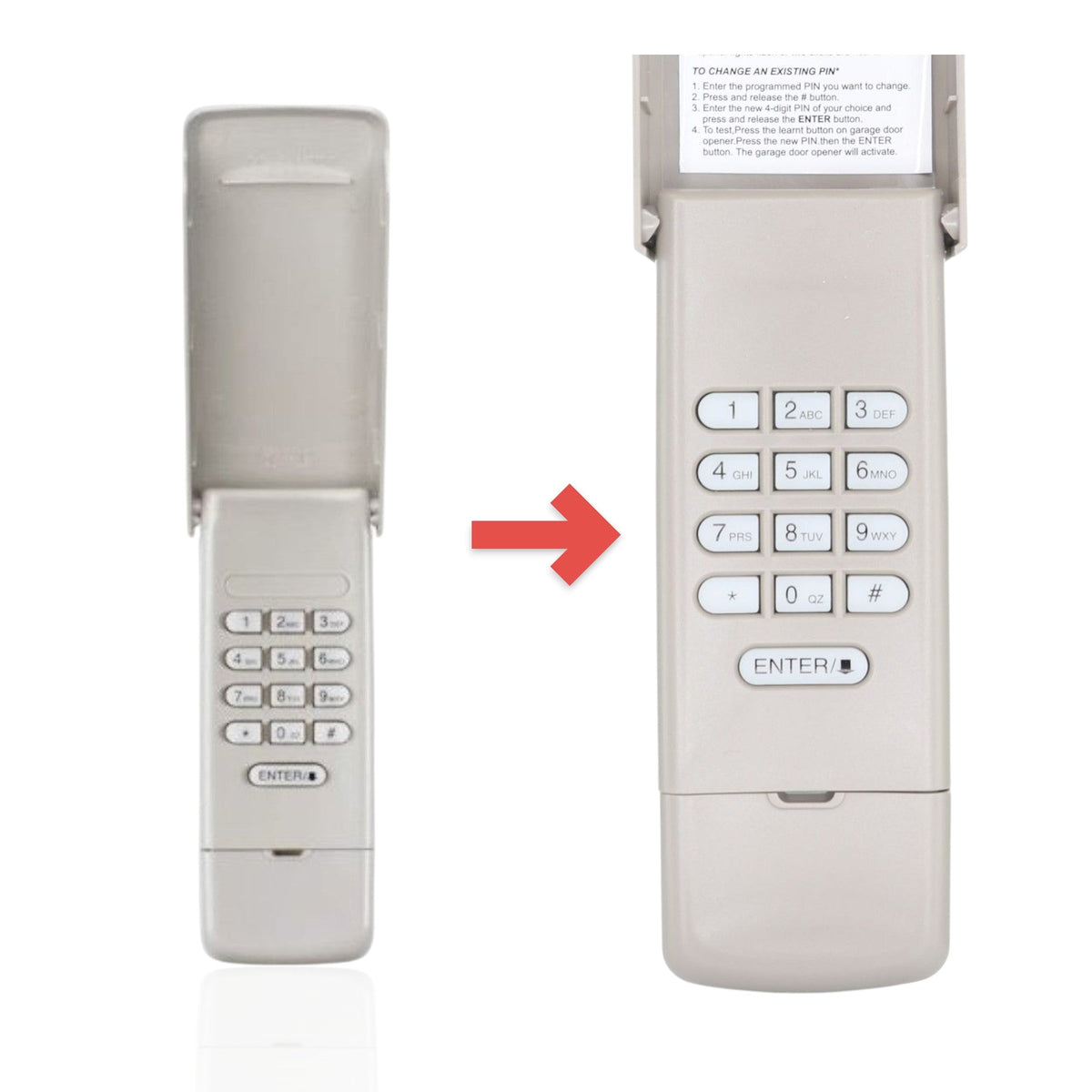 Chamberlain 940D-01 Wireless Keyless entry 315 MHz Garage Door Opener Remote Control
