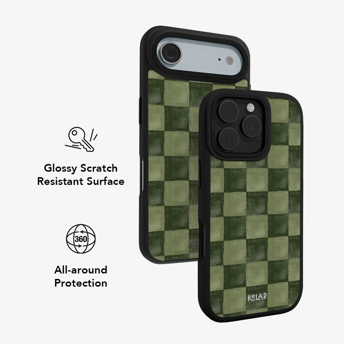 Juniper Grid | Green Checkered Phone Case