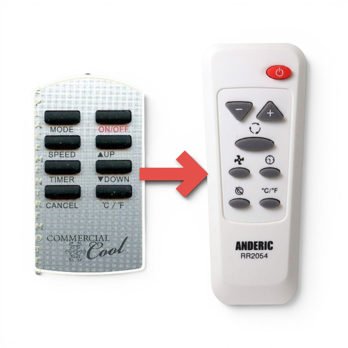 Commercial Cool AC562054 Air Conditioner Remote Control