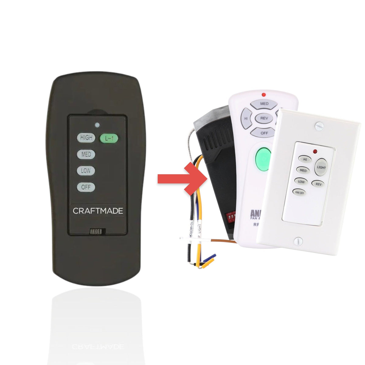 Craftmade UC7224T Ceiling Fan Remote Control