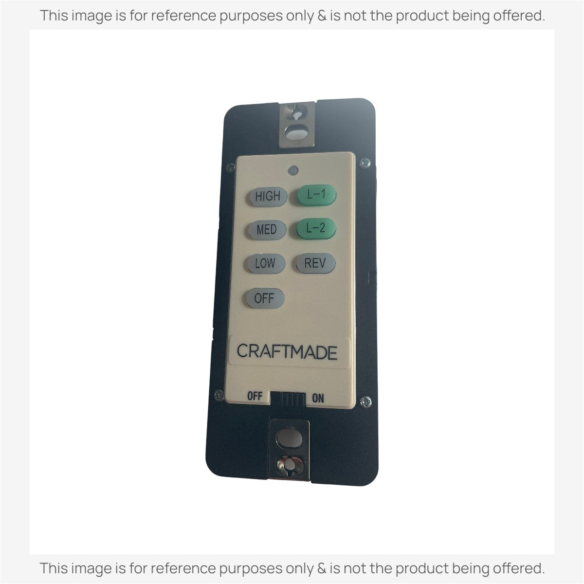 Craftmade UC7224T/CHQ7224T WIRED Ceiling Fan Remote Control
