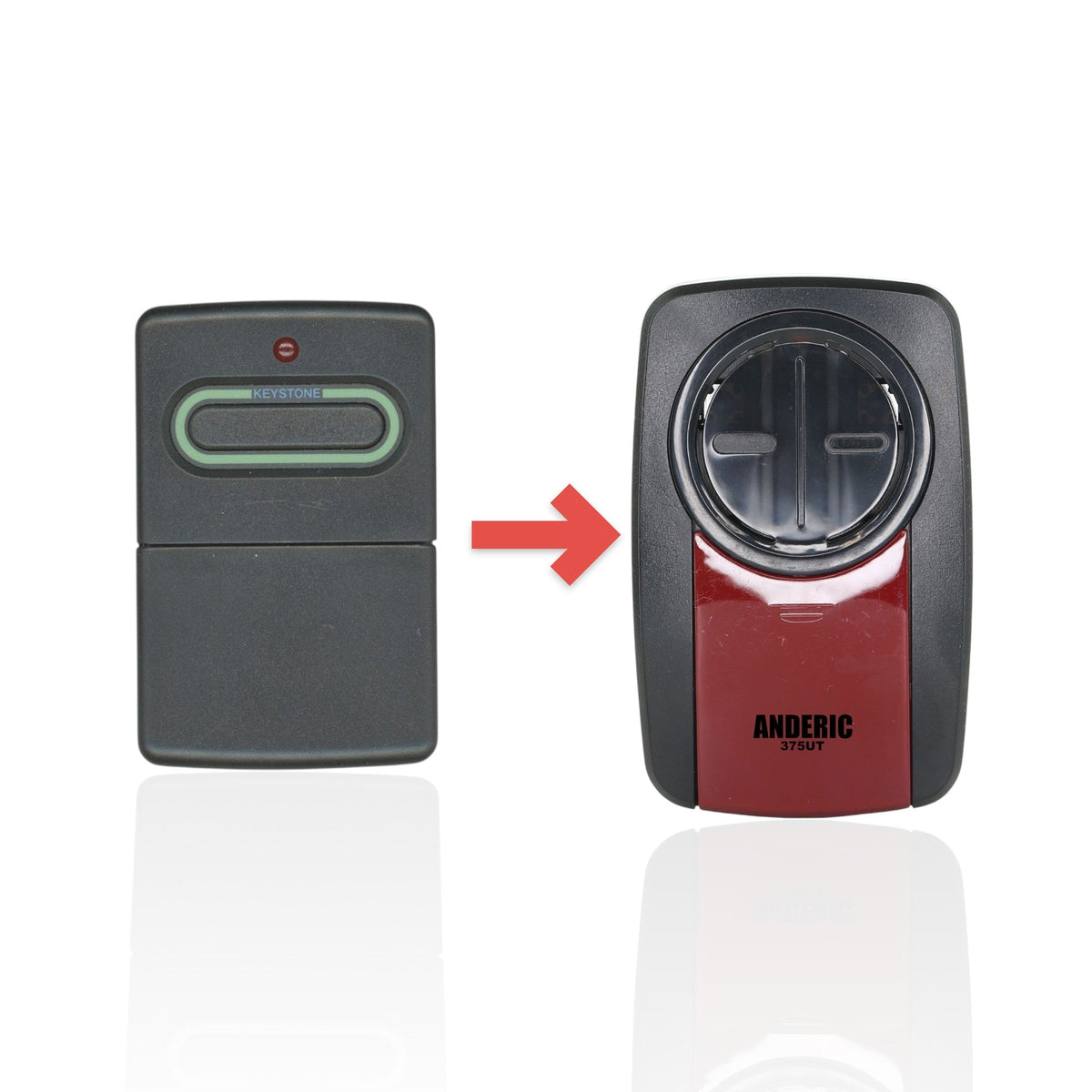 Crusader P220 318MHZ 9 dip trinary visor size remote Garage Door Opener Remote Control