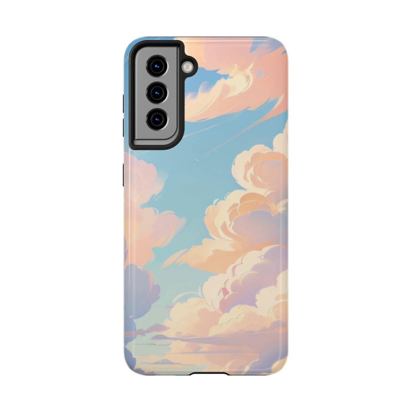 Samsung Tough Phone Case Blue Sky And Clouds