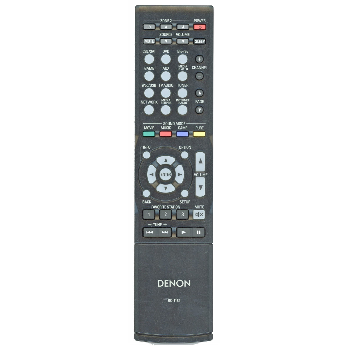 Denon RC-1182 A/V Receiver Remote Control | IR - 30701013900AD – DigiDevice