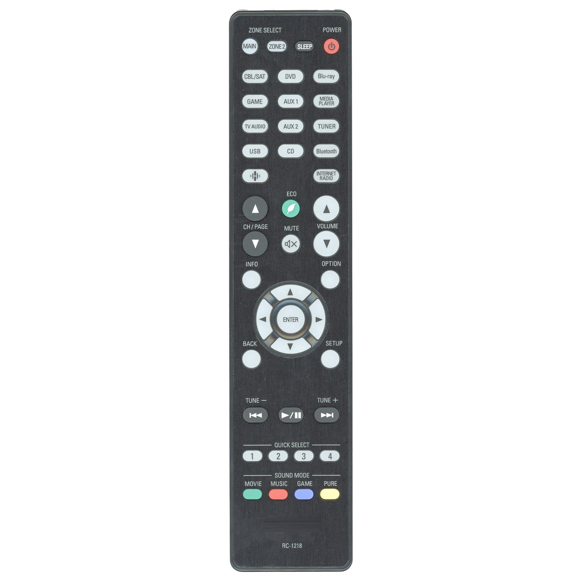 Denon RC-1218 A/V Receiver Remote Control | IR - 30701024600AD