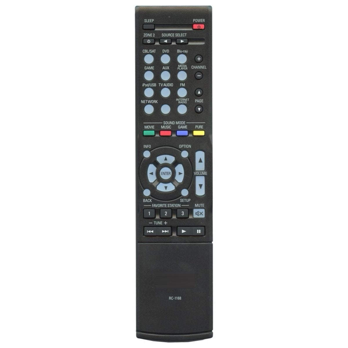 Denon RC-1168 A/V Receiver Remote Control | IR - 30701010300AD