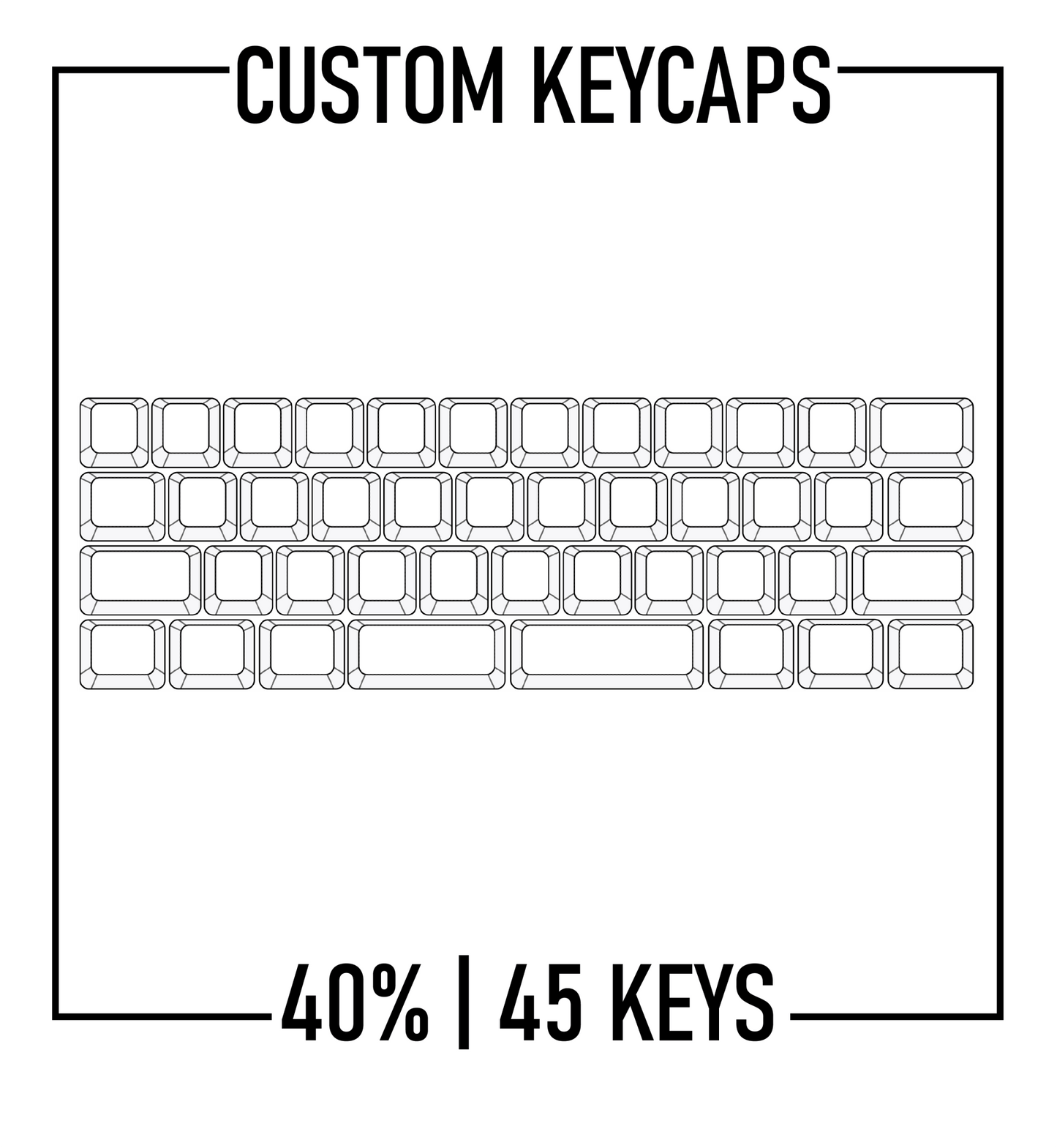 Design Studio - 40% Keyboard Custom Keycap set ( ANSI )
