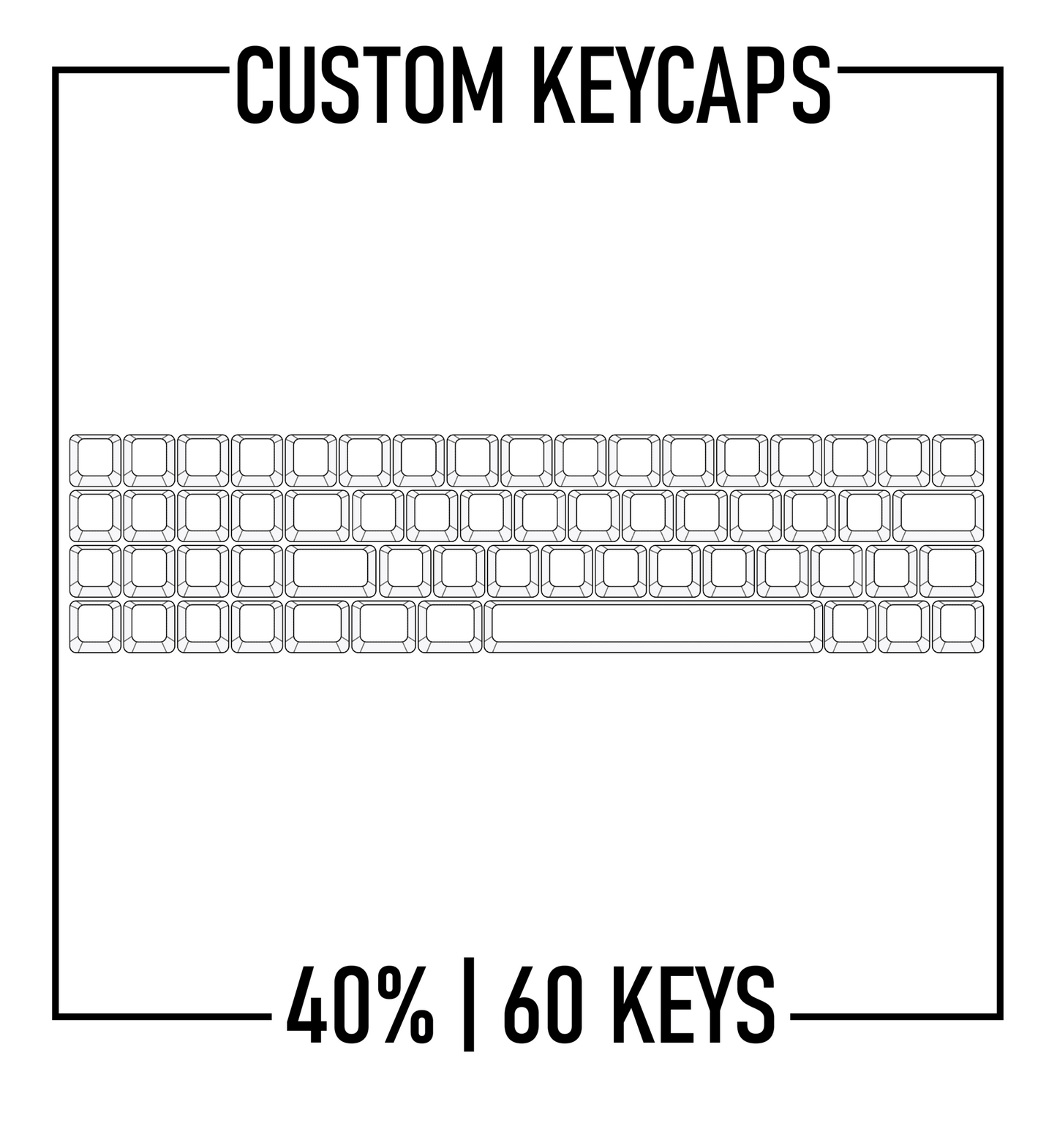 Design Studio - 40% Keyboard Custom PBT Keycap set ( ANSI )
