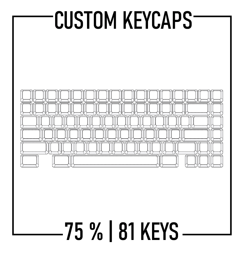 Design Studio - 75% Keyboard Custom PBT Keycap set ( ANSI )