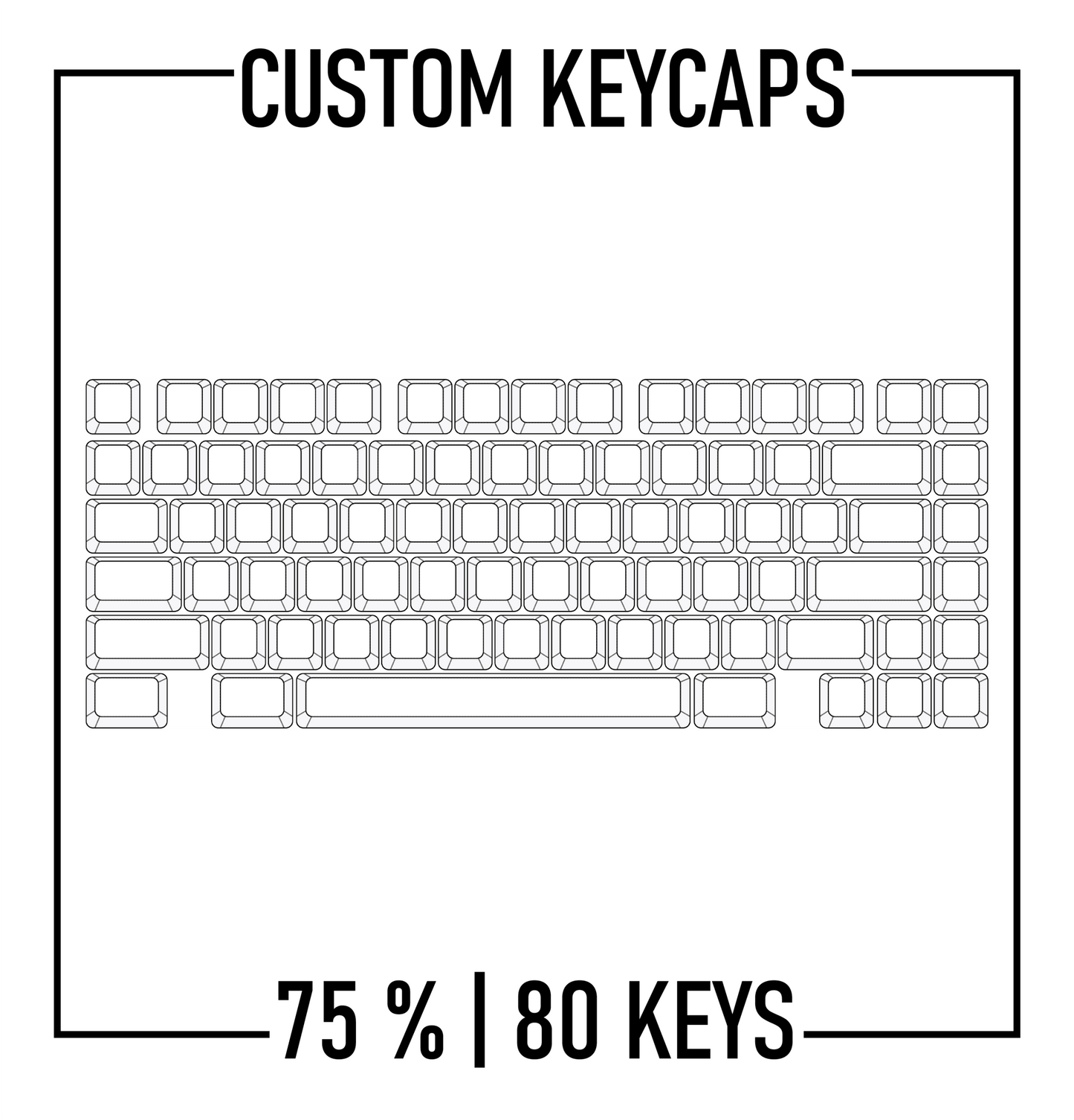 Design Studio - Aela 75% Keyboard Custom PBT Keycap set ( ANSI )