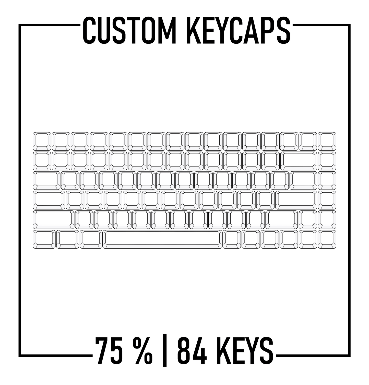 Design Studio - Hero 75% Keyboard Custom PBT Keycap set ( ANSI )