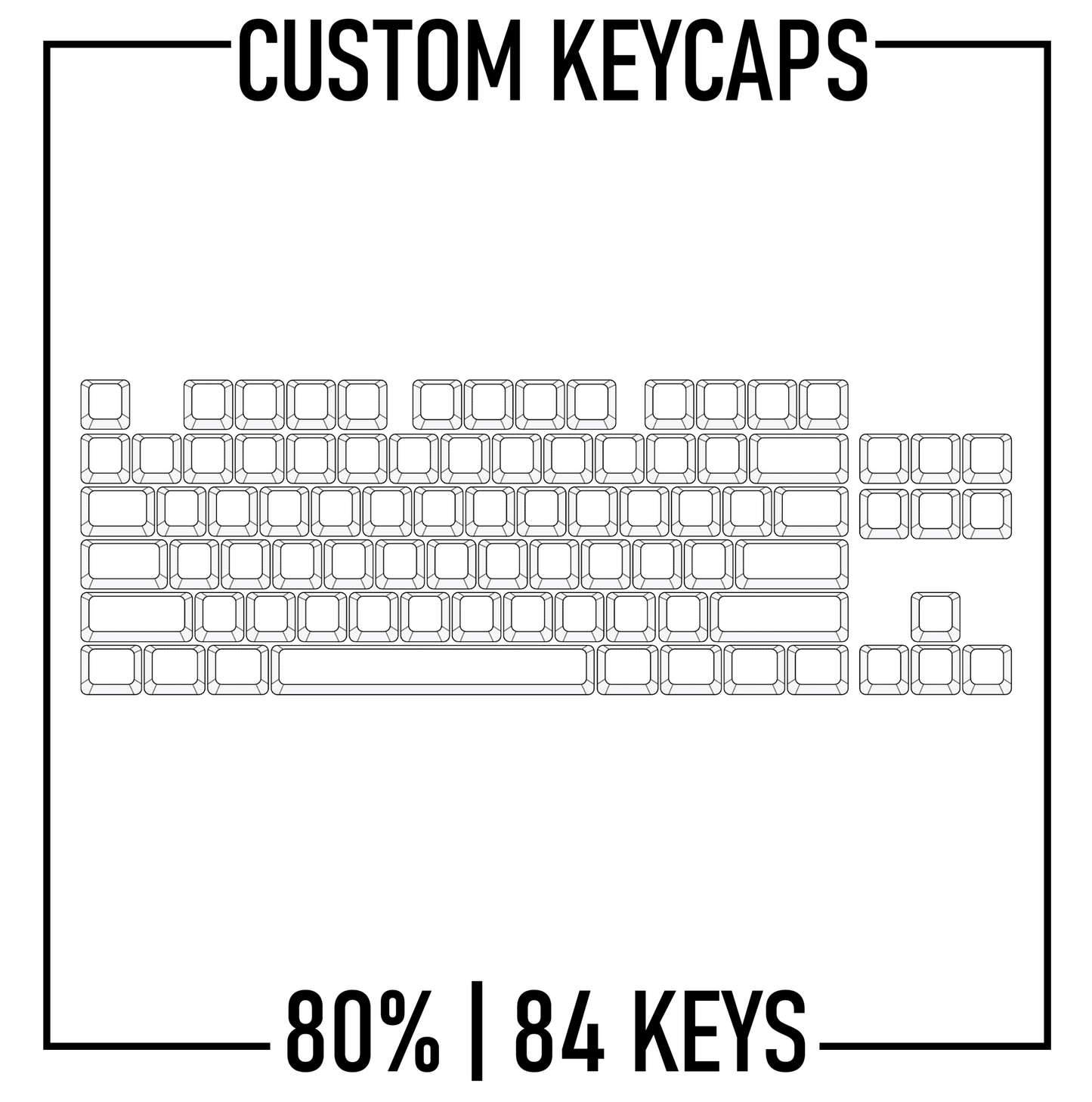 Design Studio - Yeahka 80% TKL Keyboard Custom PBT Keycap set ( ANSI )